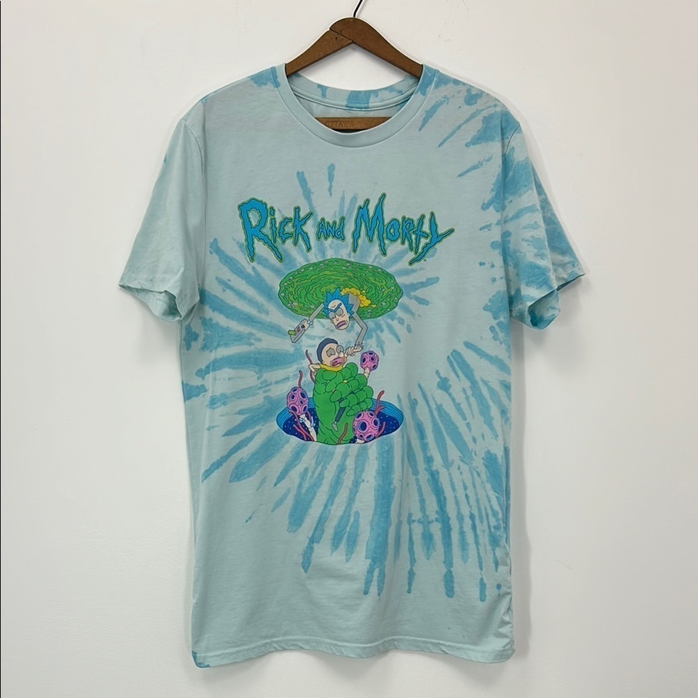 Rick and Morty Authentic Tie-Dye T-Shirt Comedy TV Cartoon Funny Size Medium Fun